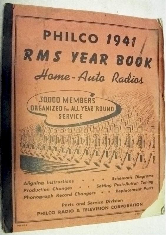 Philco 1941 Radio Model Servicing Year Book