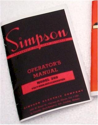 Simpson 260 Operators Manual