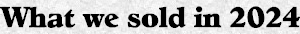 Radios sold at the Radio Attic in 2024