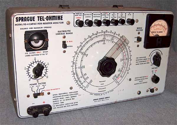 Sprague Tel-Ohmike TO-4 Resistor Capacitor Analyzer Bridge