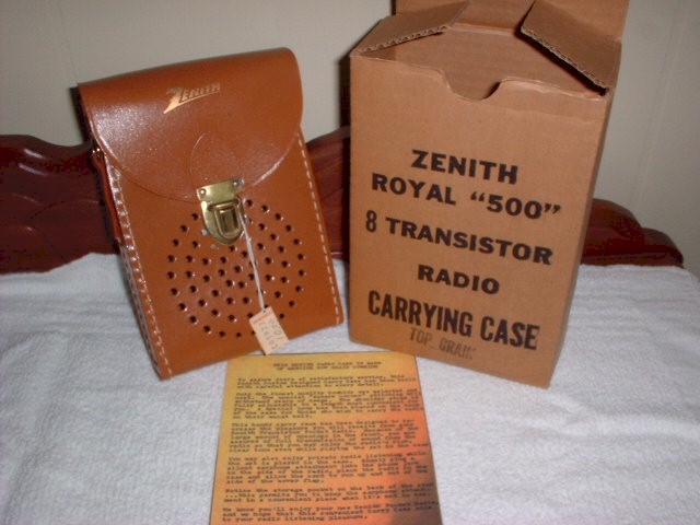 Zenith Royal 500 Leather Case (NOS)