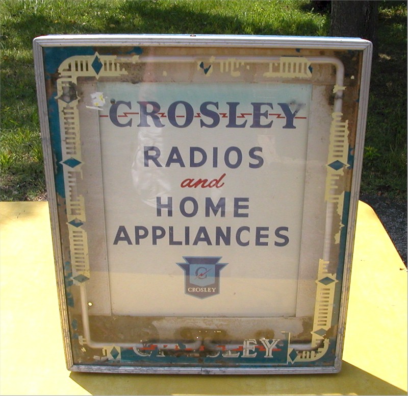 Crosley Radios and Appliances Sign