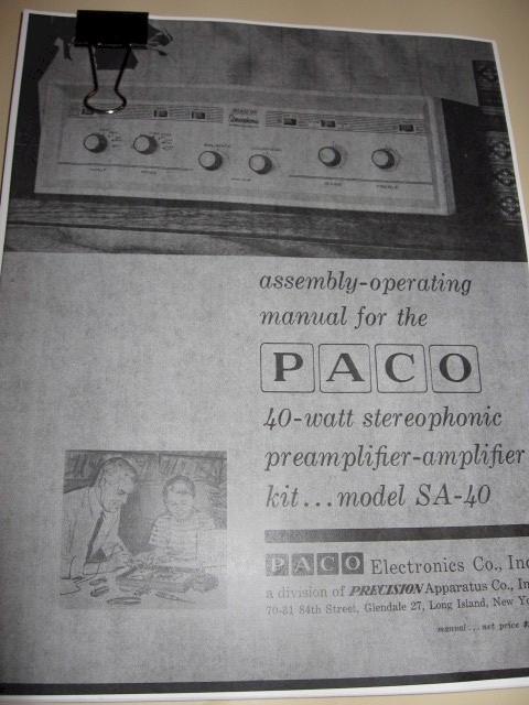 Paco SA-40 Amplifier