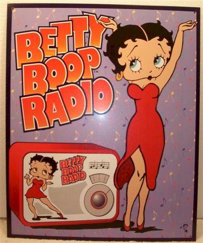 Betty Boop Radio Collectible Tin Sign