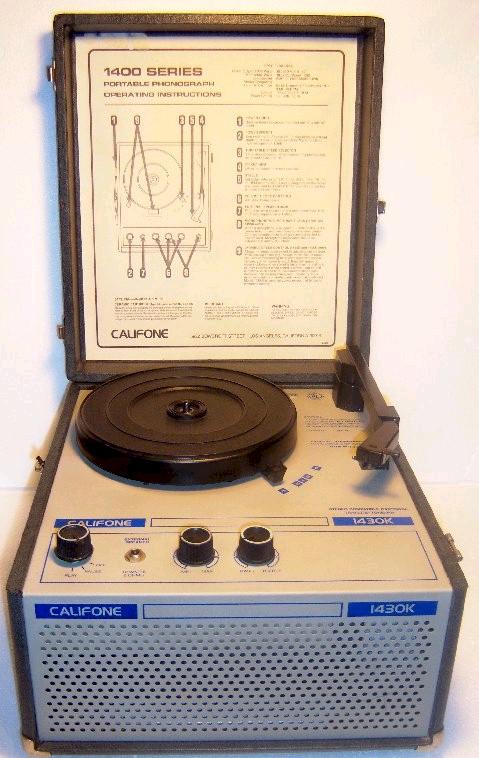 Califone 1430K School Style Four Speed Record Player