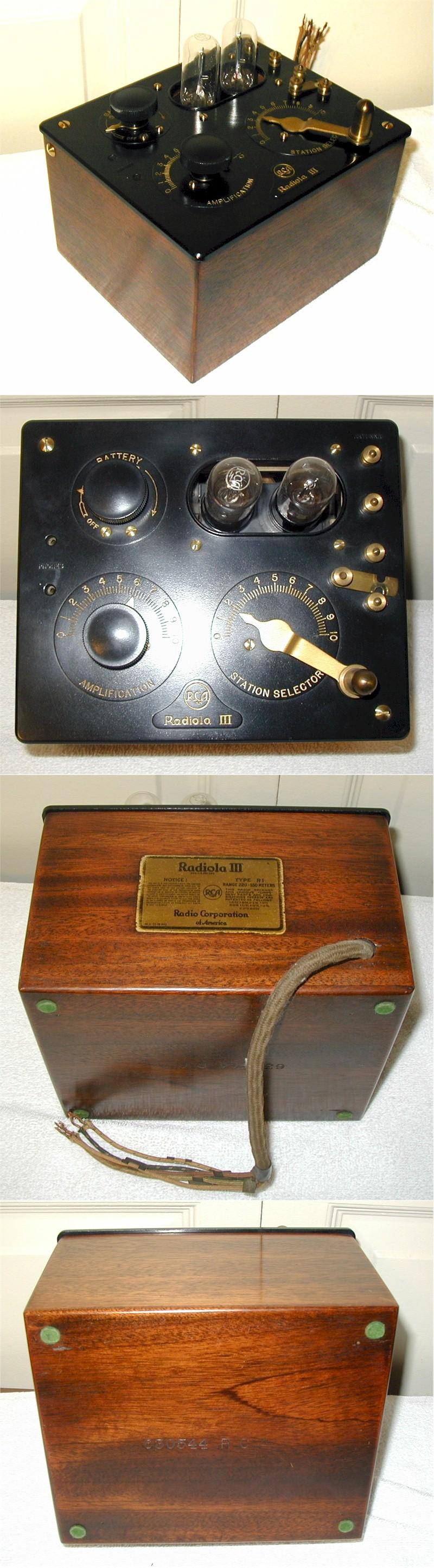 RCA Radiola III Type R1 AR-805 (1924)