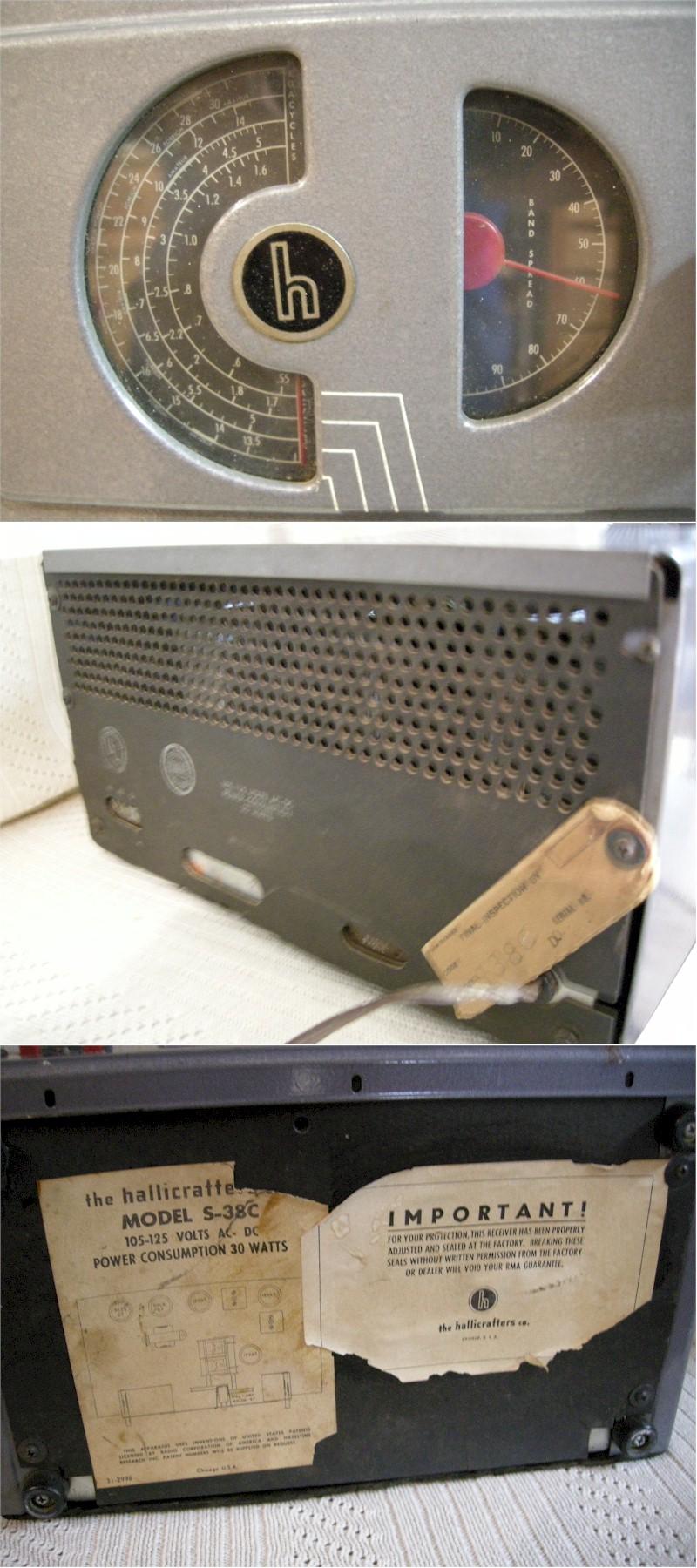 Hallicrafters S-38C Communications Receiver