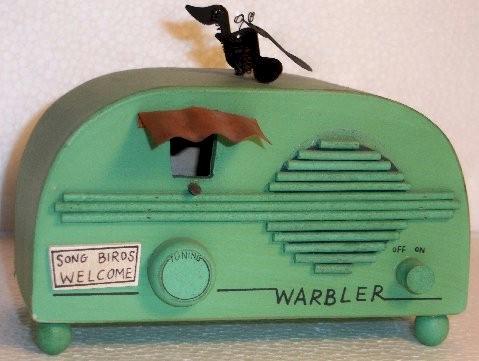 Warbler Bird House Novelty