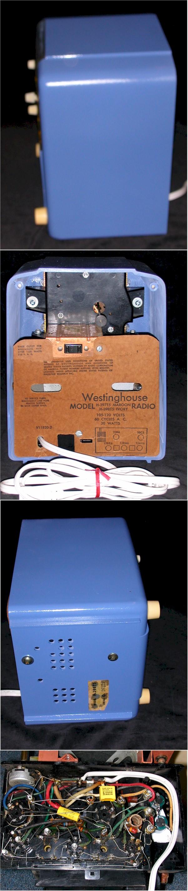 Westinghouse H398 Clock Radio (1954)