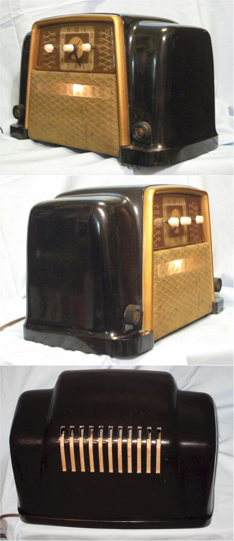 Silvertone 8010 Clock Radio (1948)