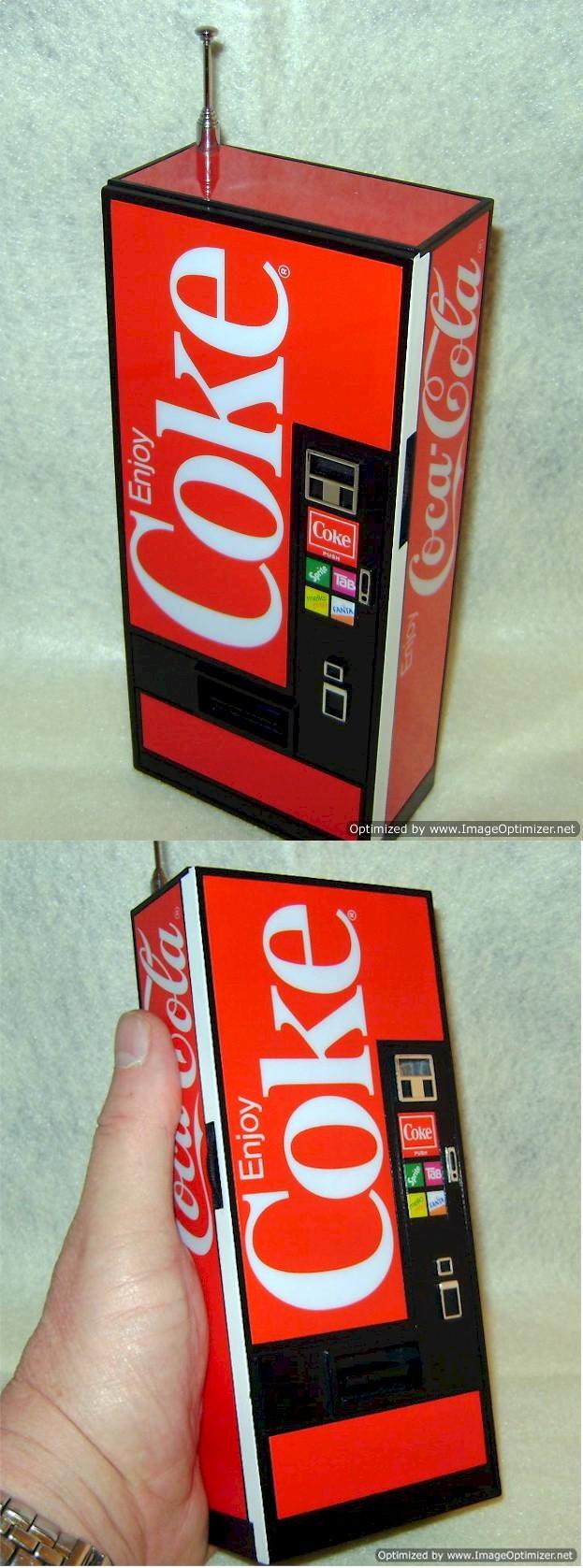 Coke Vending Machine AM/FM Radio