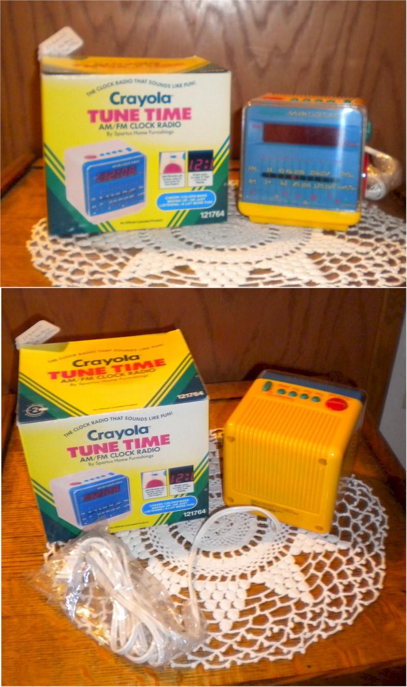 Crayola Tune Time Clock Radio