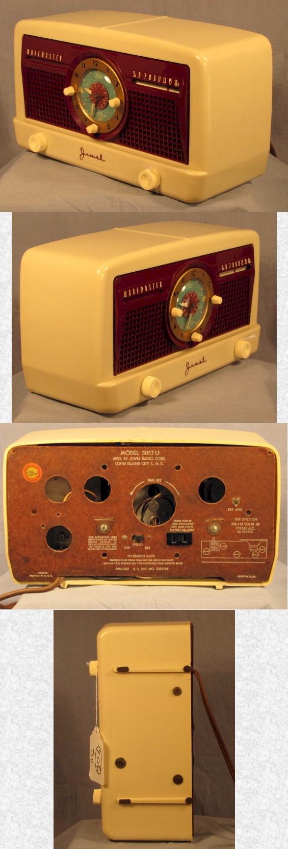 Jewel 5057U "WakeMaster" Clock Radio (1950?)