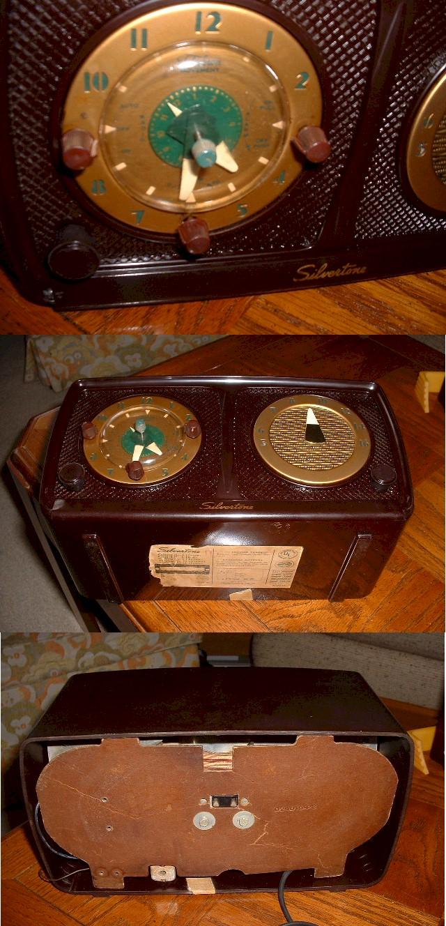 Silvertone 3026 Clock Radio (1954)