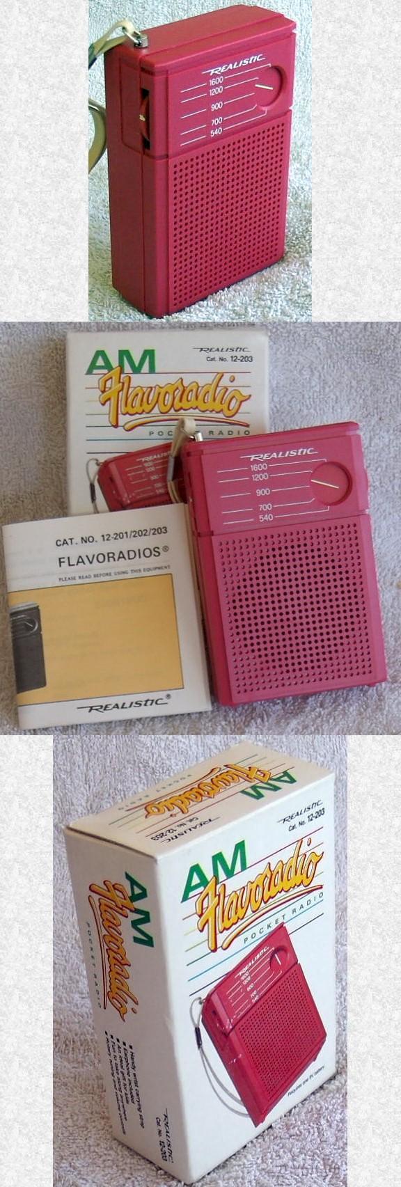 Realistic 12-203 "Flavoradio" Pocket Transistor (1970s)