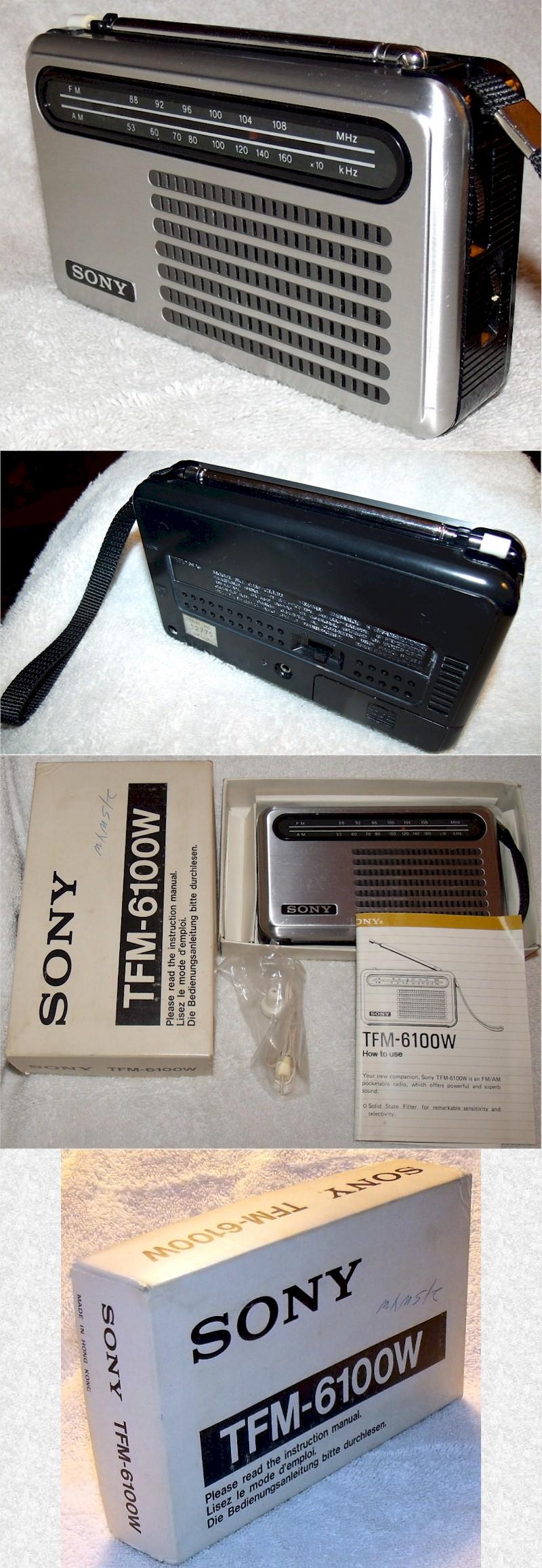 Sony TFM-6100W Portable Transistor (1976)