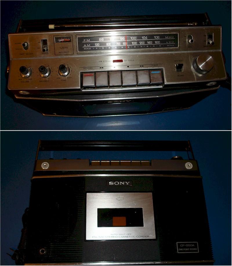 Sony CF-550A AM/FM/Cassette