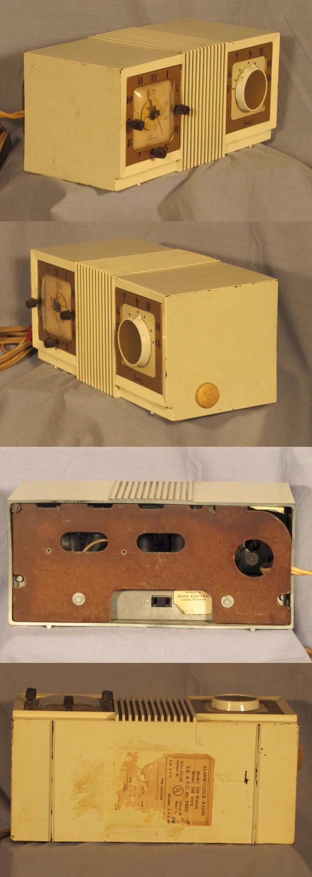 Sonora 348 Clock Radio (1950s)