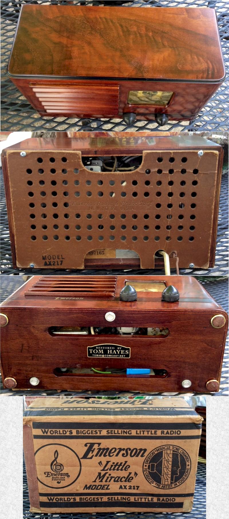 Emerson AX217 "Little Miracle" w/Original Box (1938)