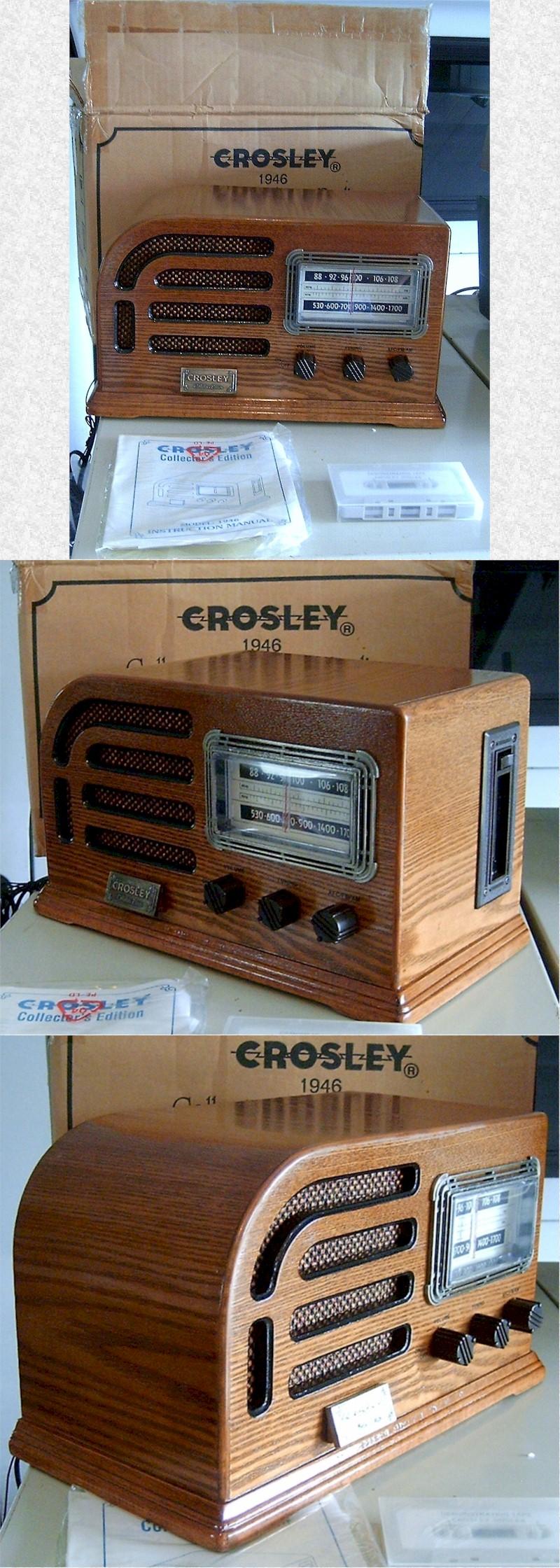 Crosley Reproduction Wooden Table Radio