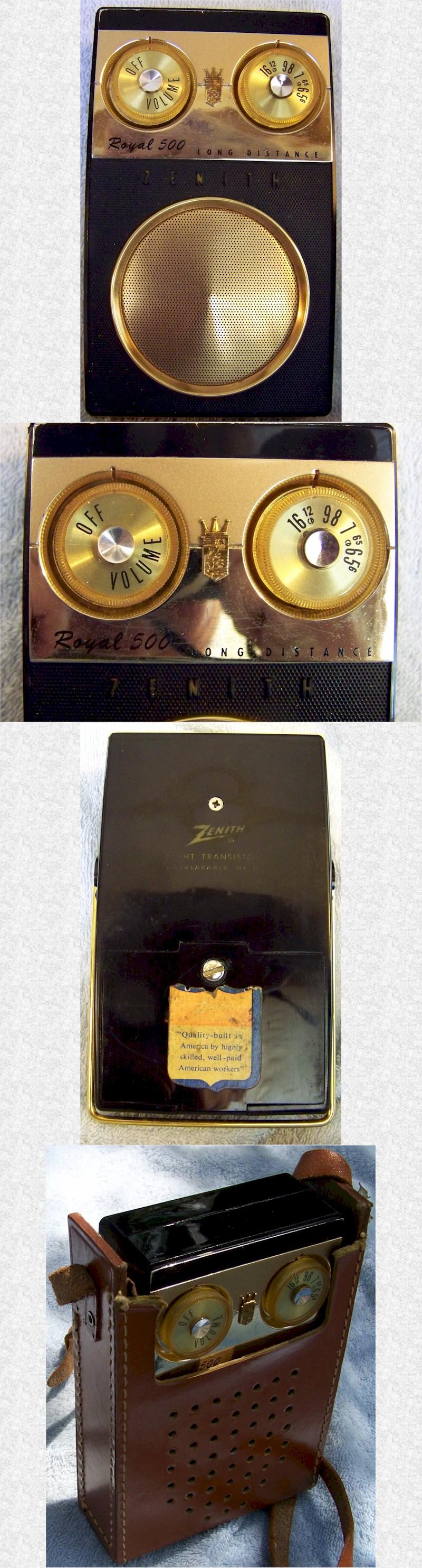 Zenith Royal 500E Pocket Transistor (1959)