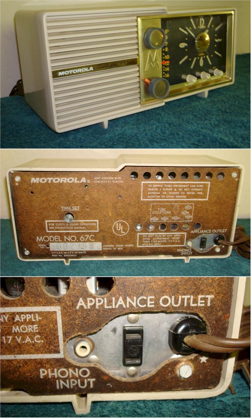 Motorola 67C Clock Radio