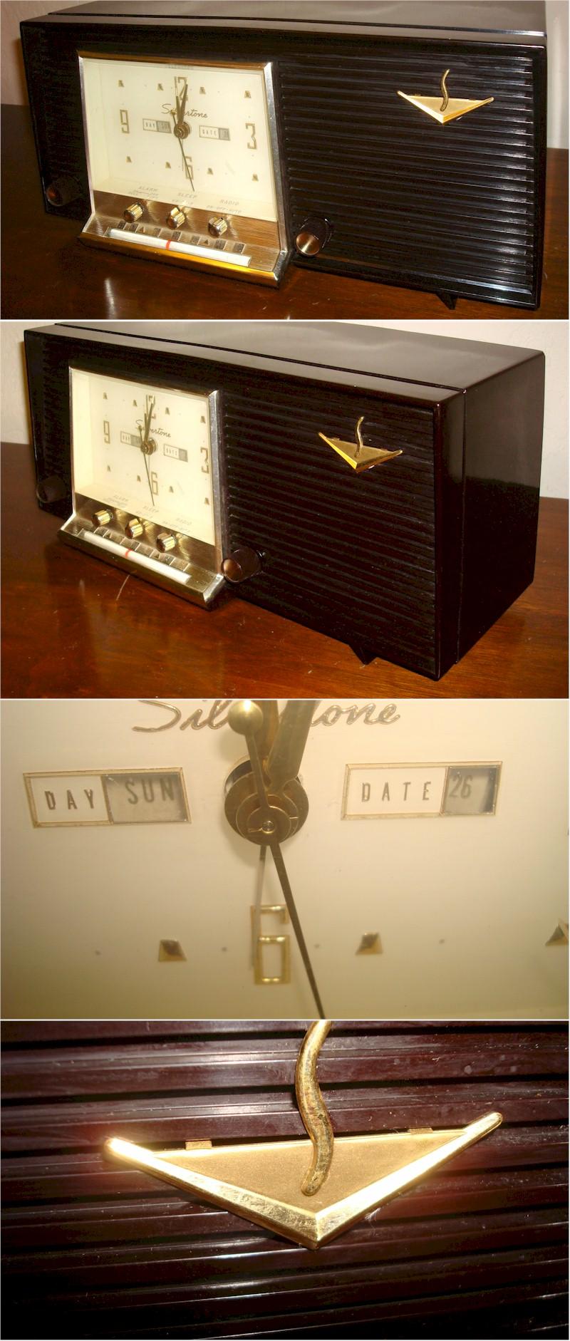 Silvertone 6025 Clock Radio (1956)