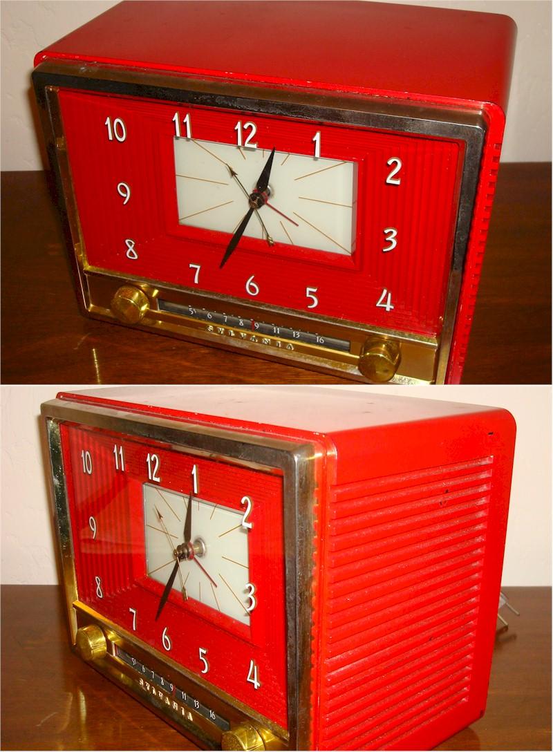 Sylvania 543 Clock Radio (1953)