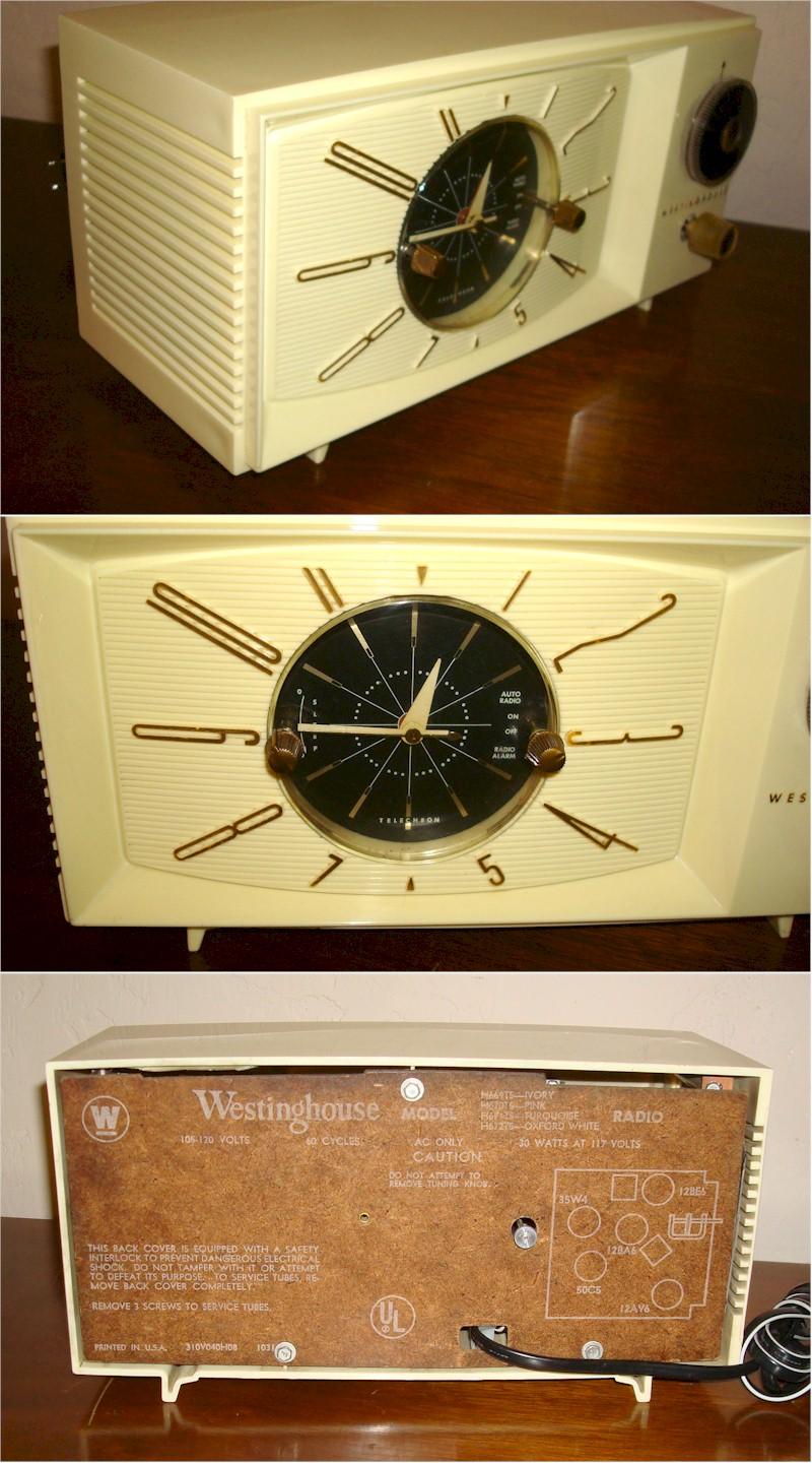 Westinghouse H669TS Clock Radio (1958)