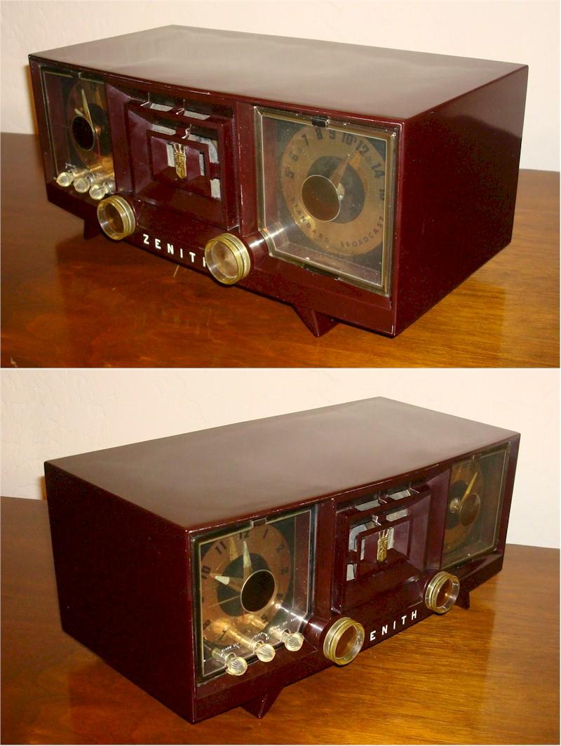 Zenith R-519R Clock Radio (1954)