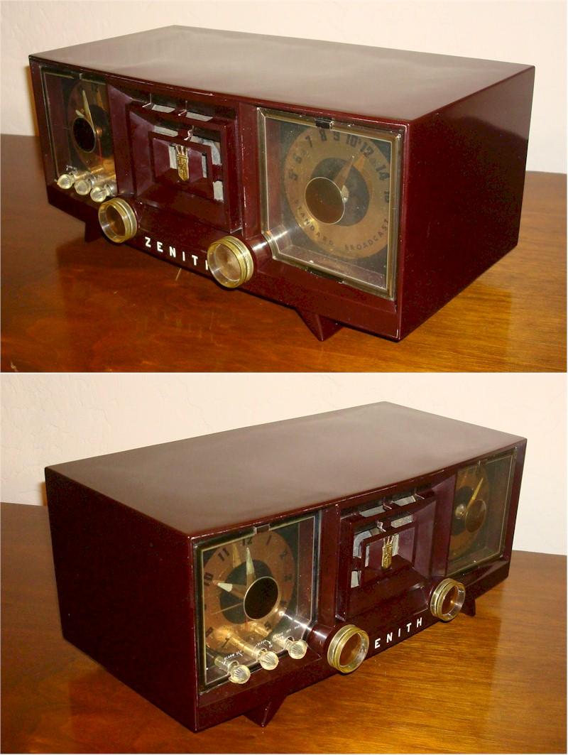 Zenith R-519R Clock Radio (1954)