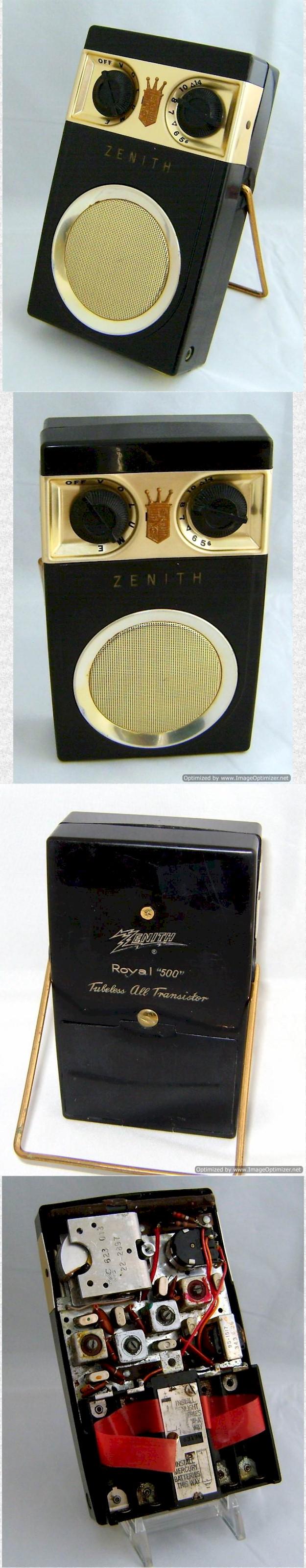 Zenith Royal 500 Hand Wired Pocket Transistor (1956)