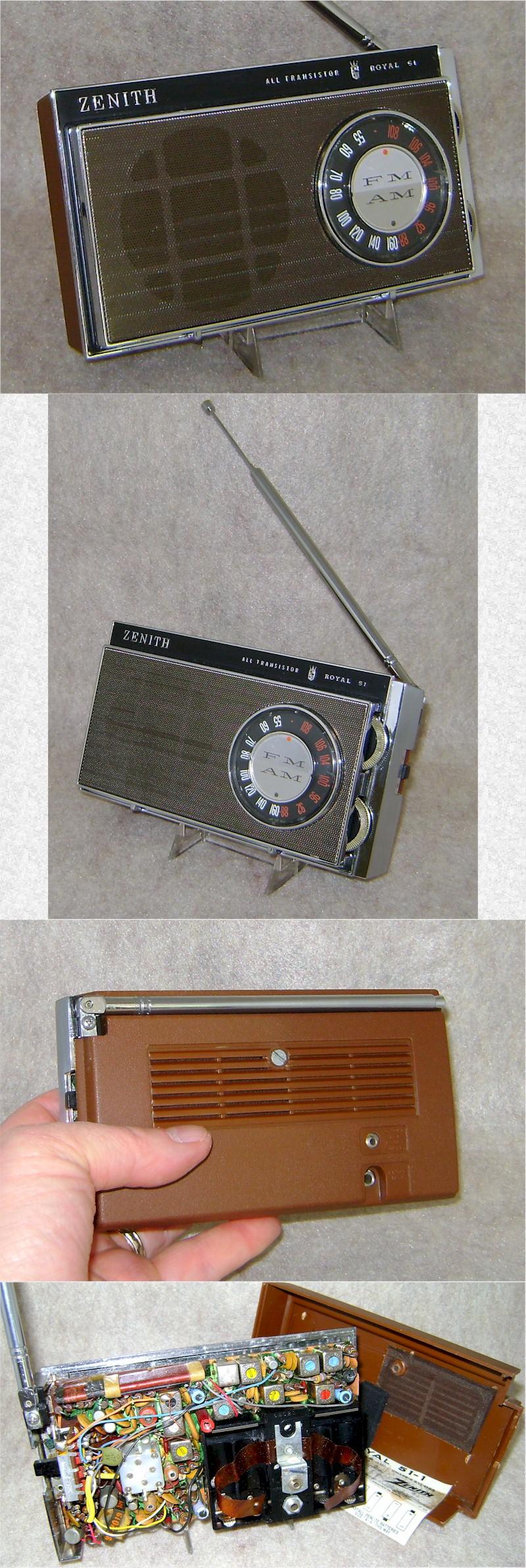 Zenith Royal 51 AM/FM Pocket Transistor