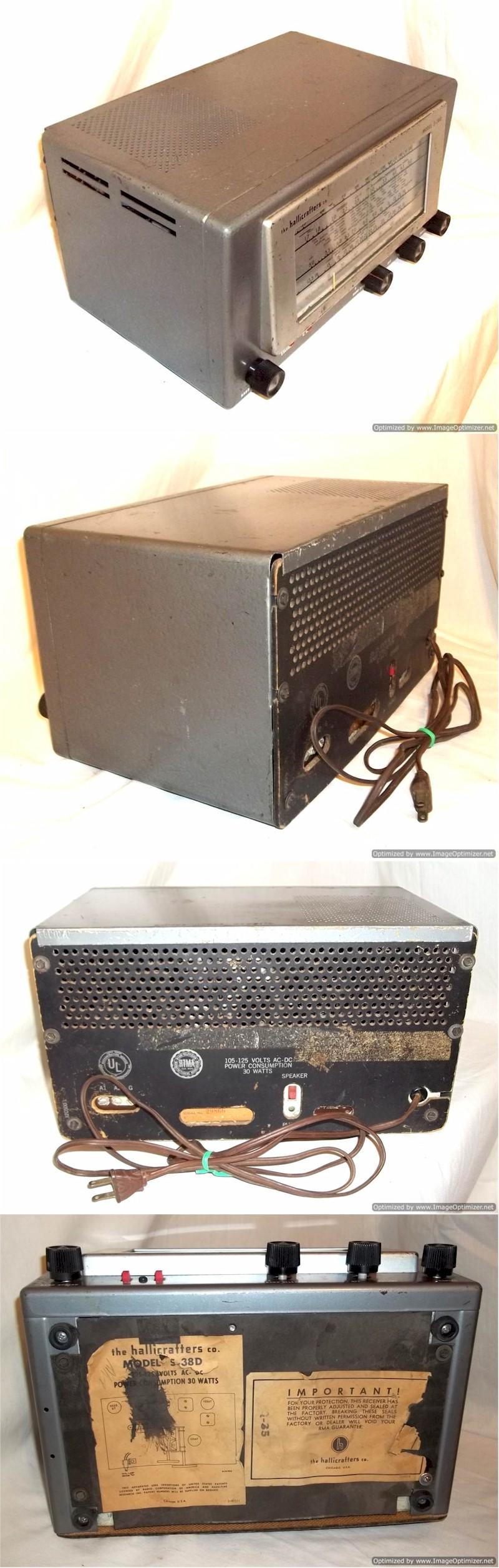 Hallicrafters S-38D AM/CW Shortwave Receiver (1954-1959)