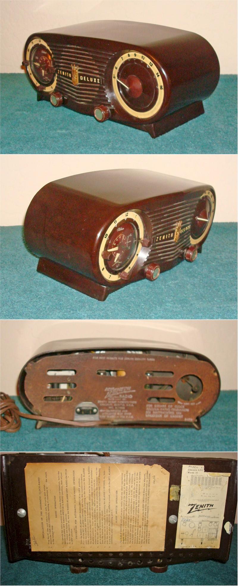 Zenith J616 Clock Radio (1952)