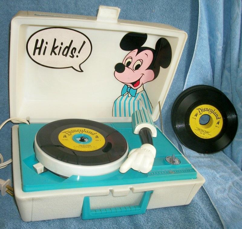 Mickey Mouse Record Player (with Records)