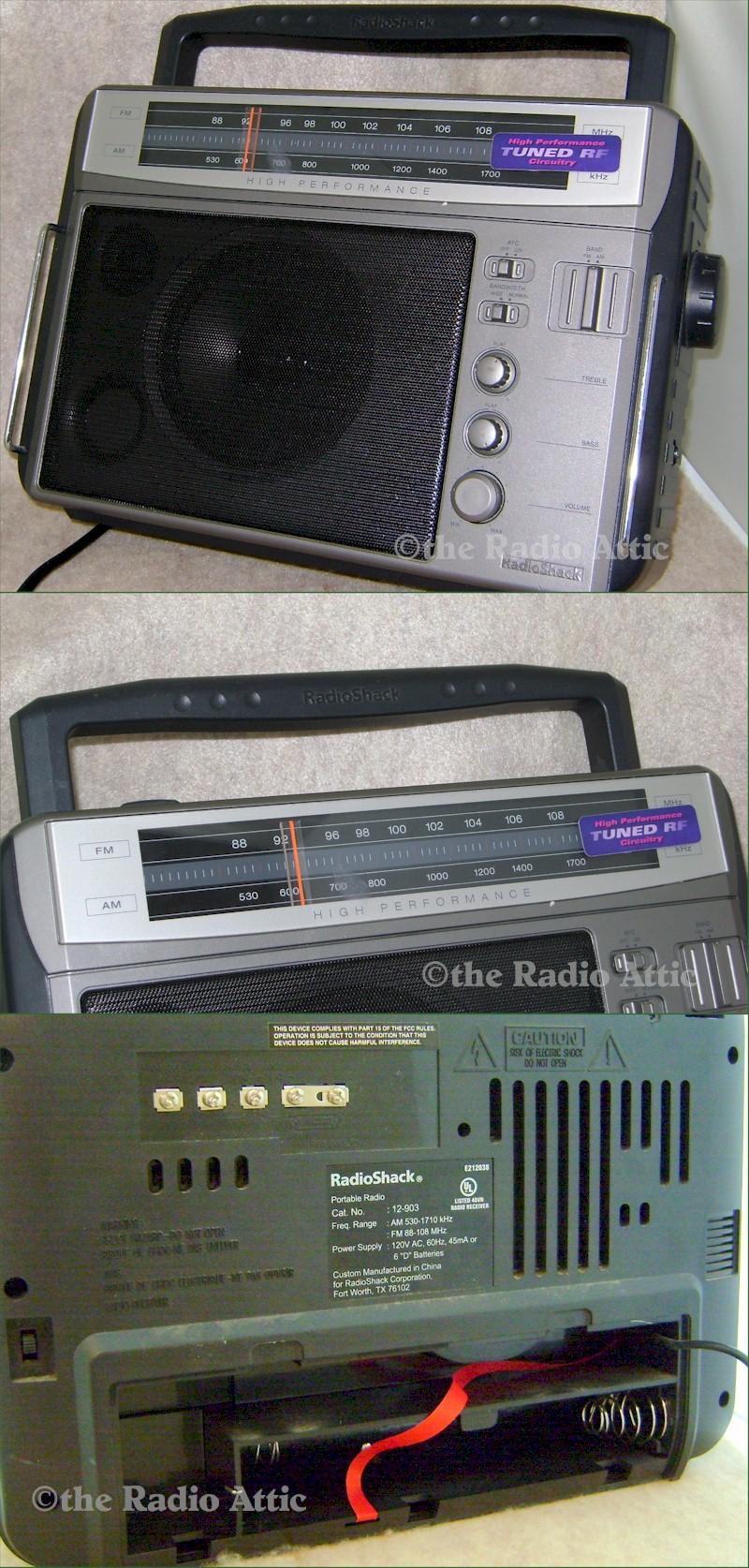 Radio Shack 12-903 AM/FM Portable