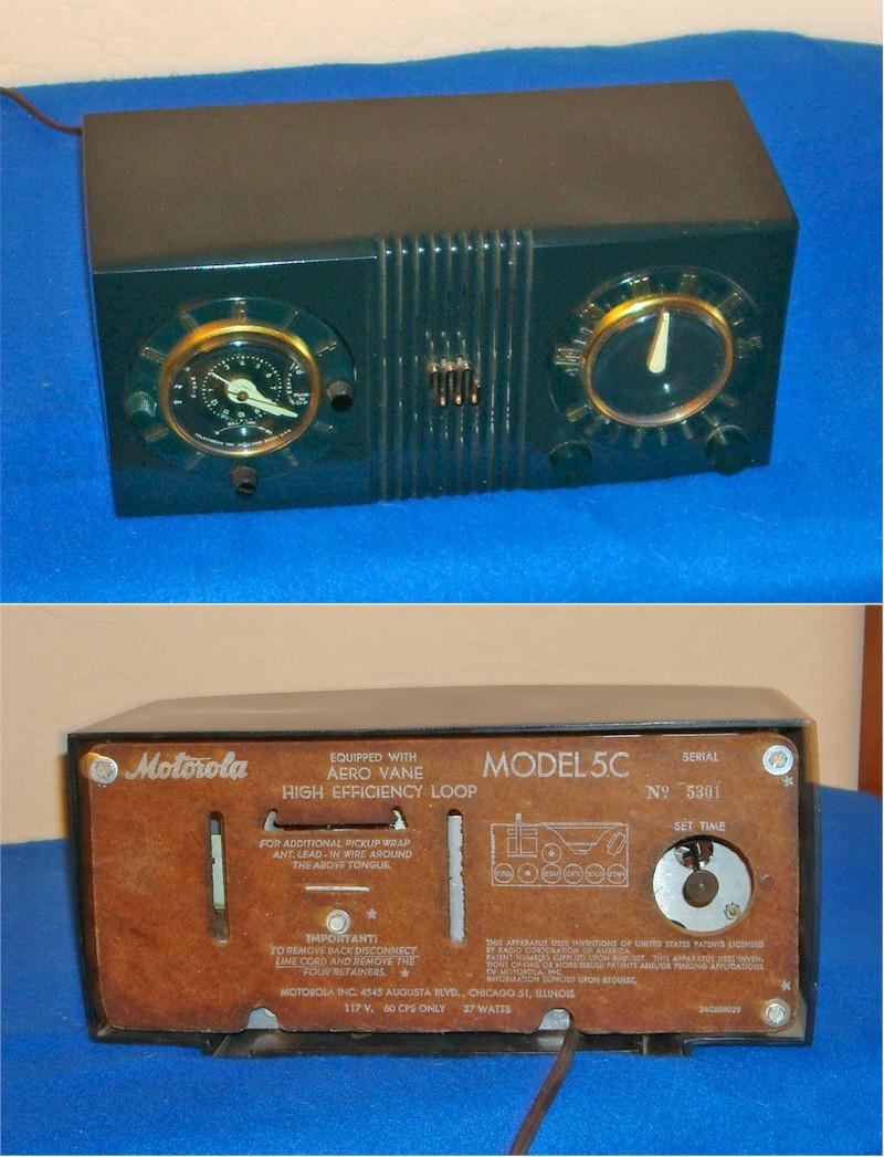 Motorola 5C Clock Radio (1950)
