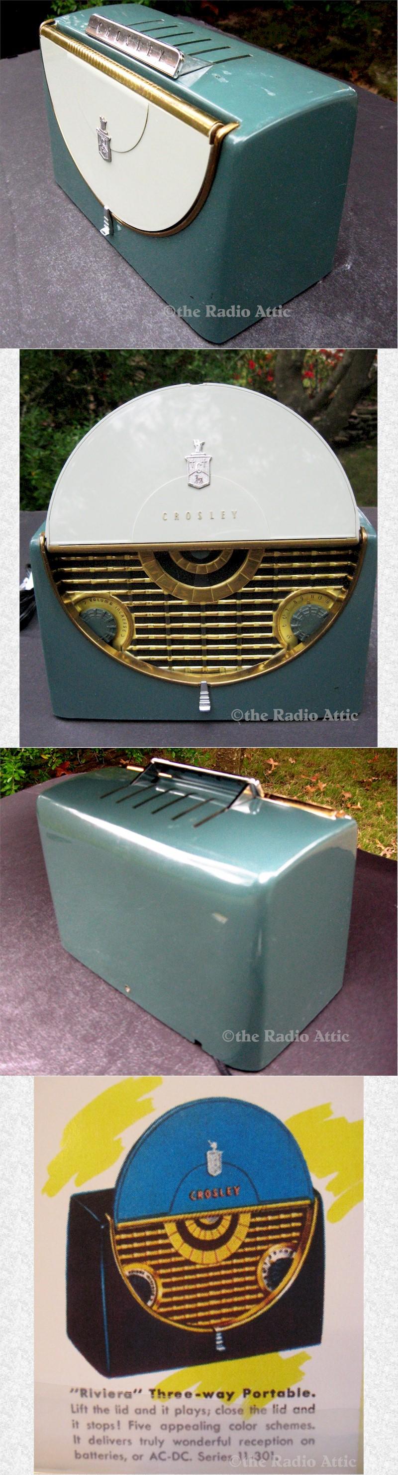 Crosley 11-302 "Riviera" Portable (1951)