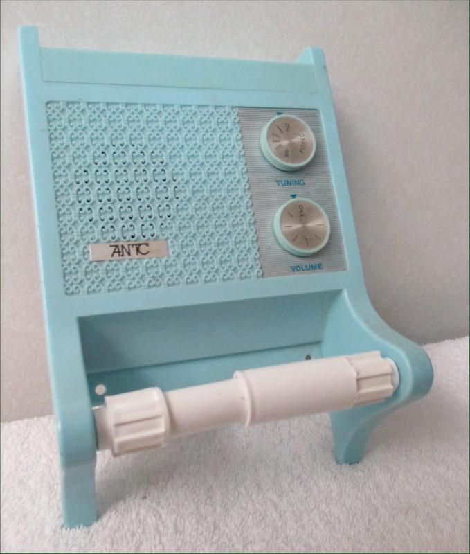 Toilet Paper Holder Novelty Radio