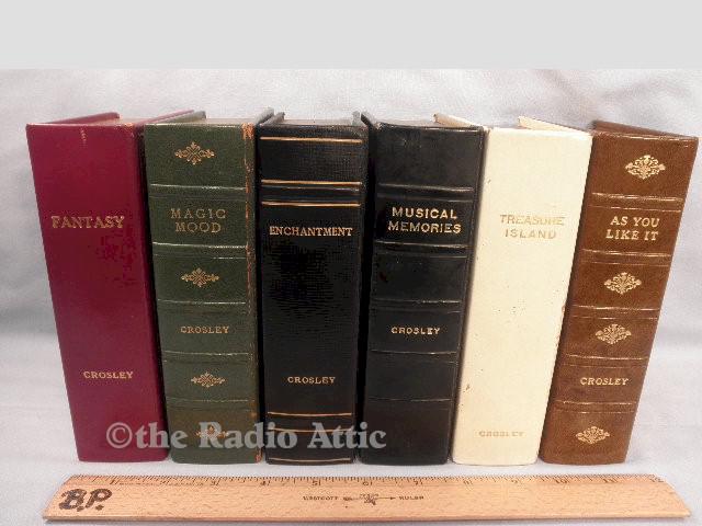 Crosley Hybrid Book Radios, Set of 6 (1956)