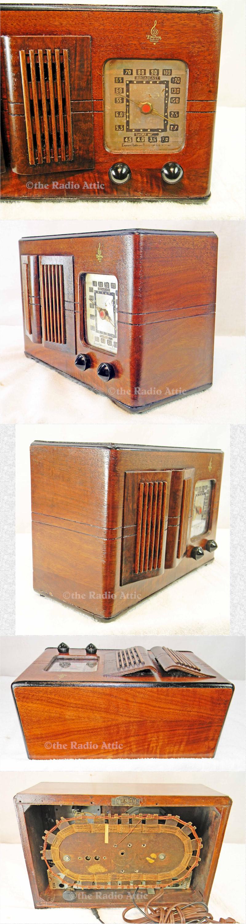 Emerson CR-261 w/Ingraham Cabinet (1937)