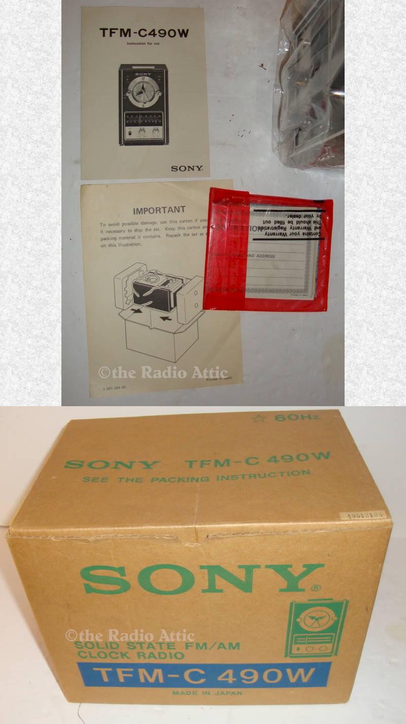 Sony TFM-C490W AM/FM Clock Radio