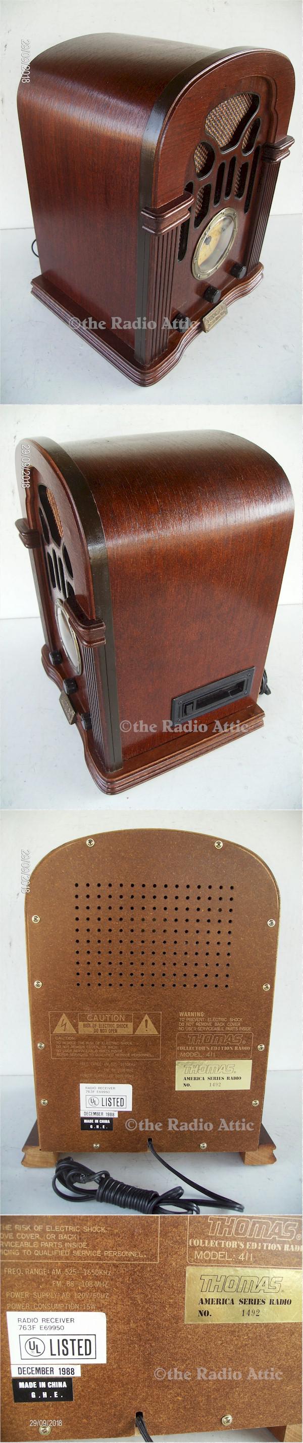 Thomas 411 Collector's Edition Radio