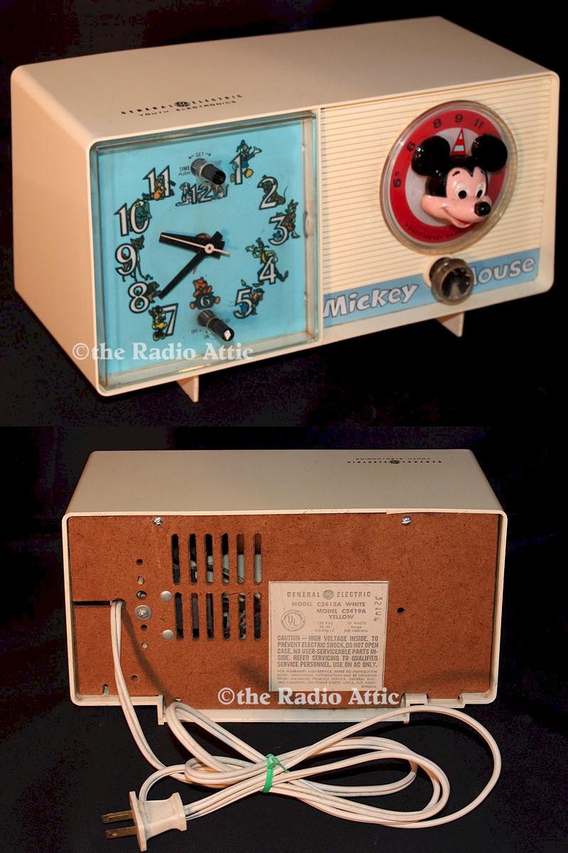 General Electric C-2418A "Mickey Mouse" Clock Radio (1960)