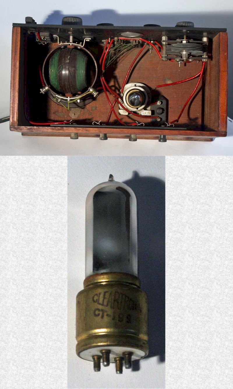 Early One Tube Home Built Battery Radio