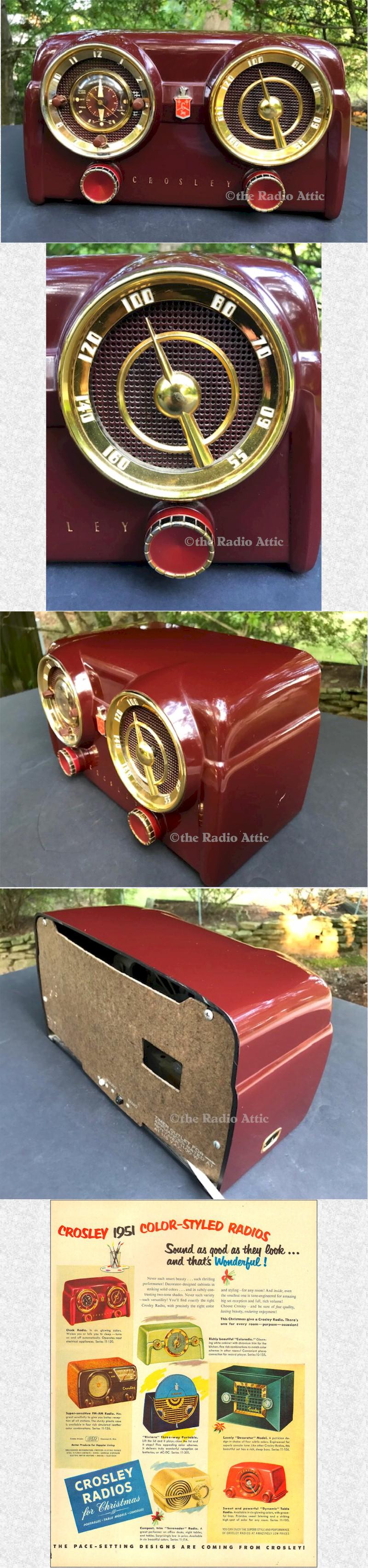 Crosley D-25 MN Clock Radio (1953)