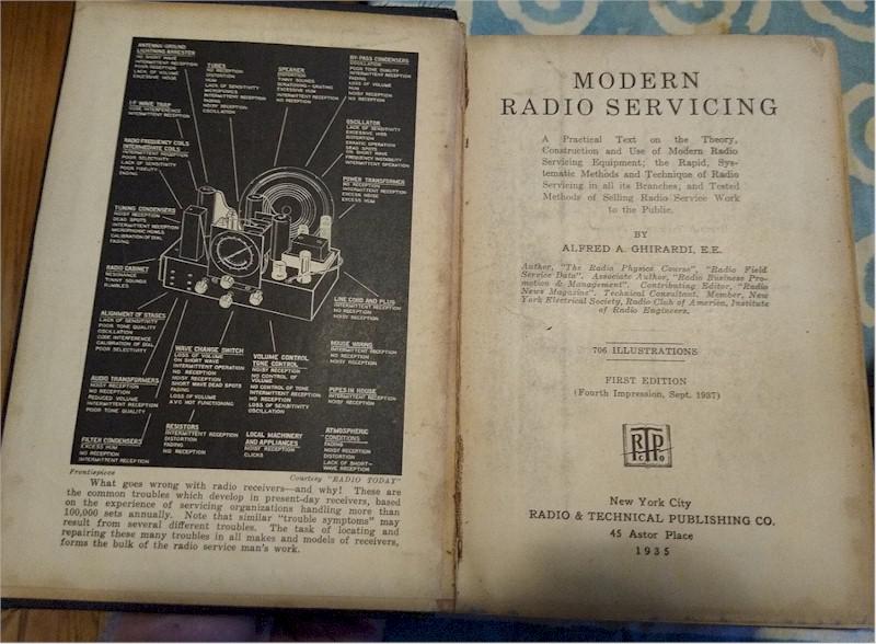 Modern Radio Servicing, by Ghiradi, 1st Ed. (1935)