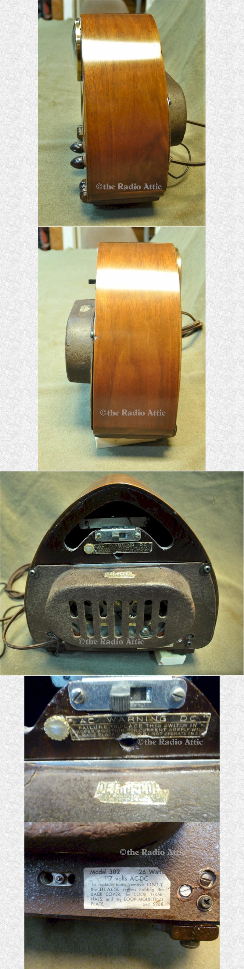 Detrola 302 Clock Radio (1939)