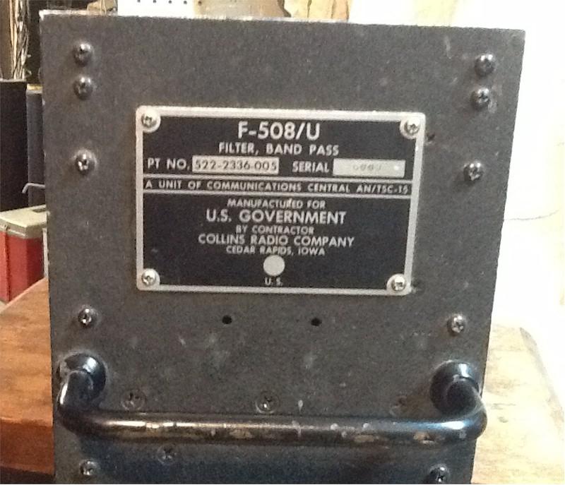 Military F-508/U Band Pass Filter